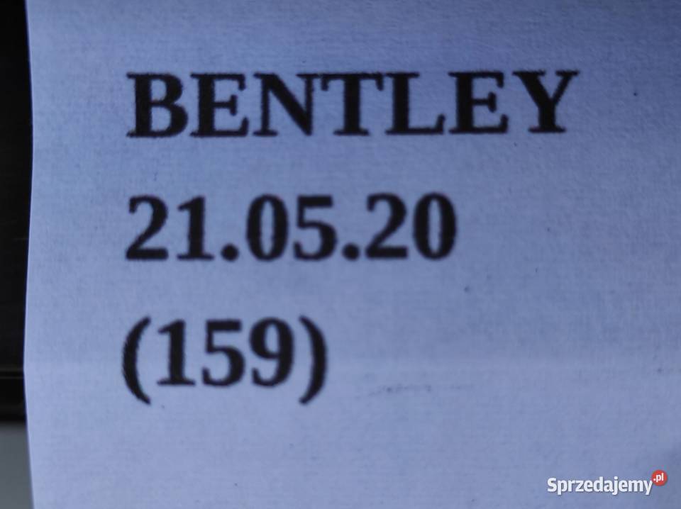 KRATKA WENTYLACYJNA BAGAŻNI BENTLEY CONTINENTAL Nowy Tomyśl