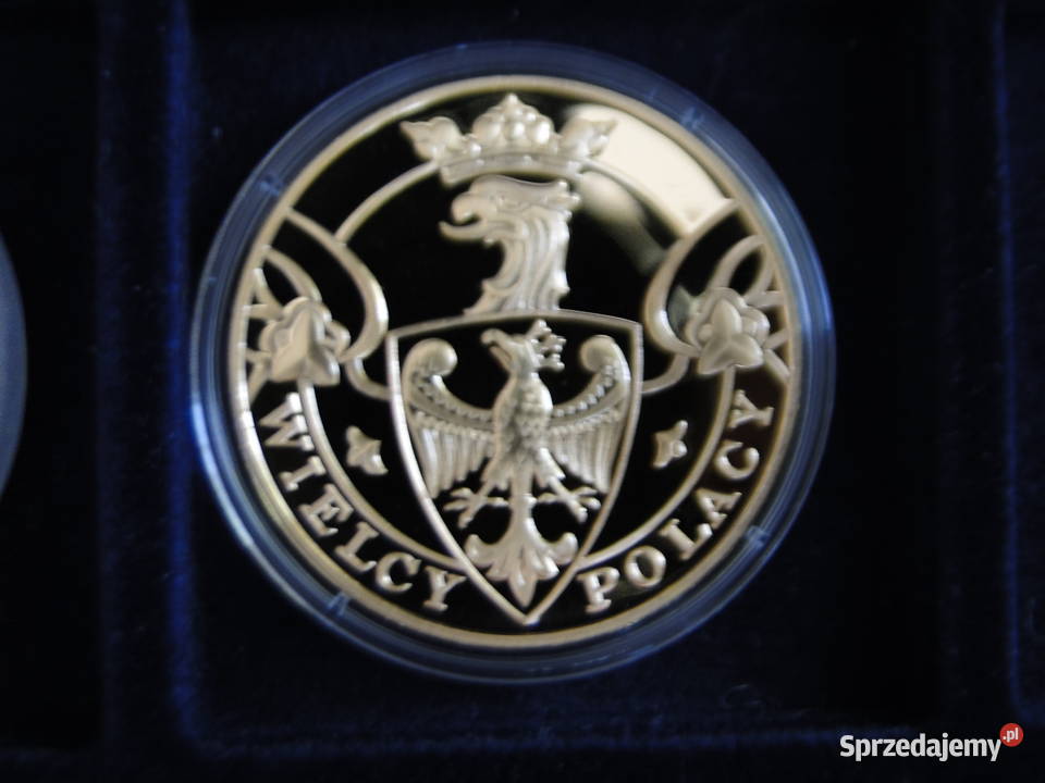 Medal kolekcjonerski pokryty 24 karat złotem Jan Warszawa