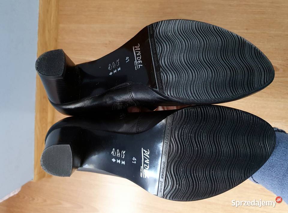 Kozaki skórzane ocieplane kożuszek 41 Tuchów