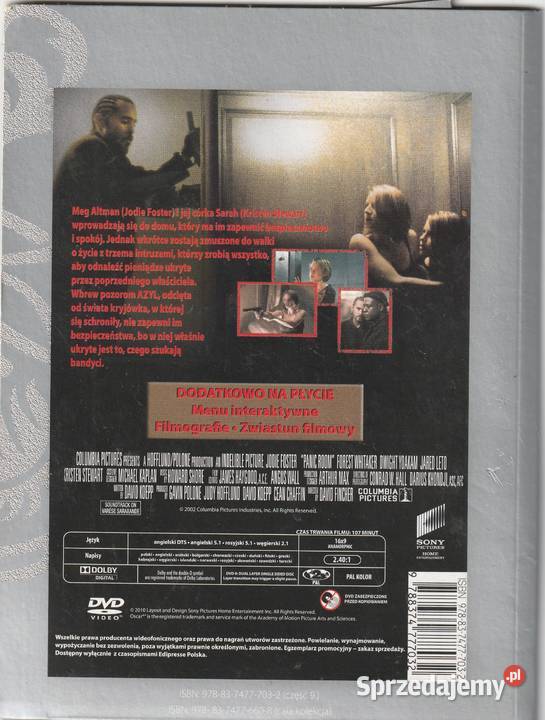 Azyl Panic Room Jodie Foster DVD