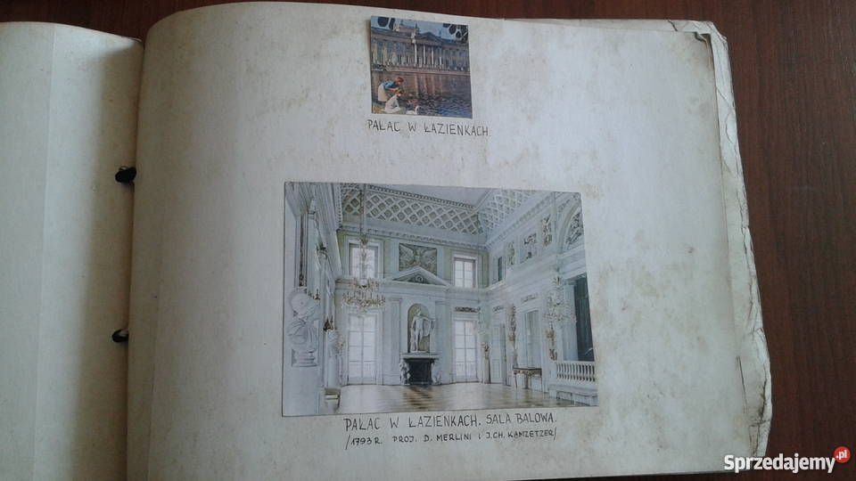 Starocie stary album o Warszawie pamiątka PRLu