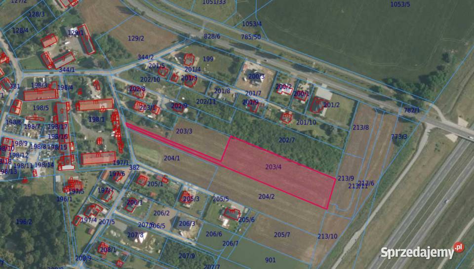 Działka Inwestycyjna 6088 m2 Lubina MEDIA Obora