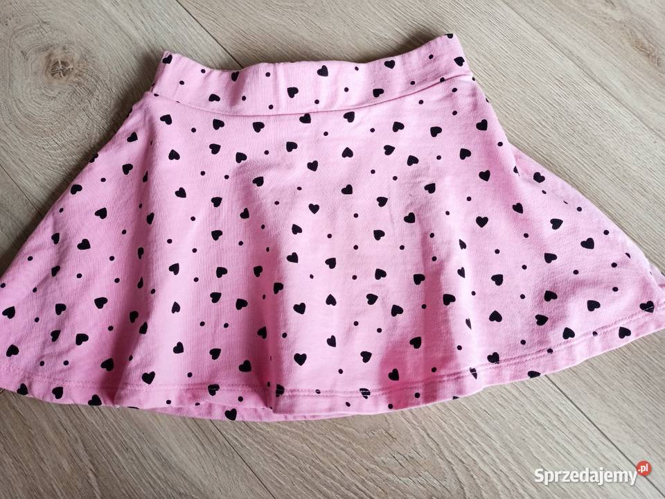 Spódniczka dziewczęca różowa w serduszka 110 Rozmiar 104 Płock sprzedam