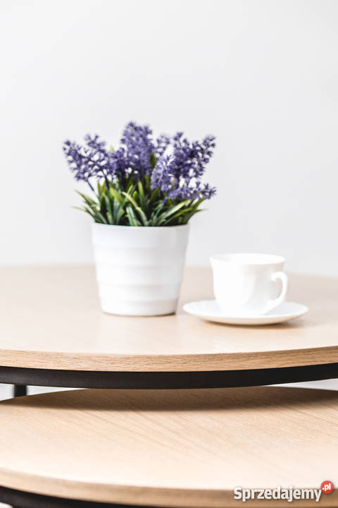 Stolik kawowy okrągły Komplet stolików kawowych Krosno