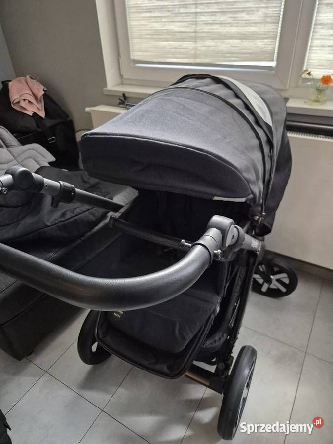 IDEALNY Wózek 2w1 BabyDesign Espiro Husky czarny Osłona na nóżki  Warszawa