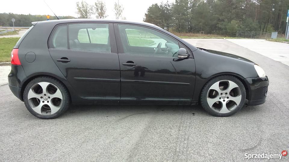 Vg Golf V GTI 19 2008 czarny Wólka Pokłonna