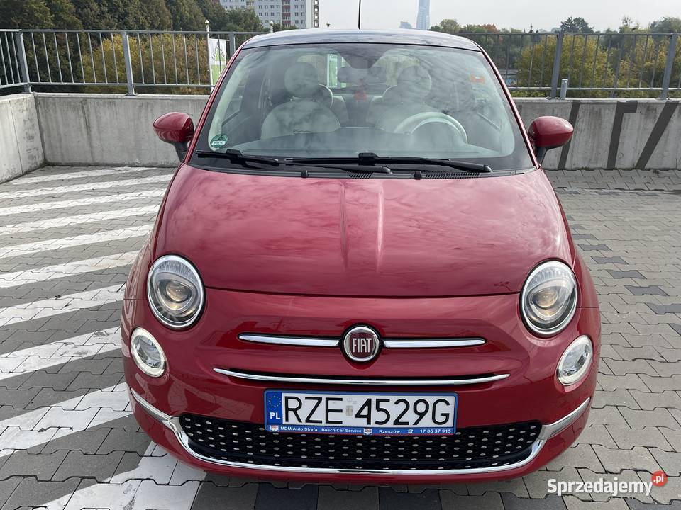 Fiat 500 12 8V 69 2016R 92 529 LOUNGE tryb CITY Rzeszów sprzedam