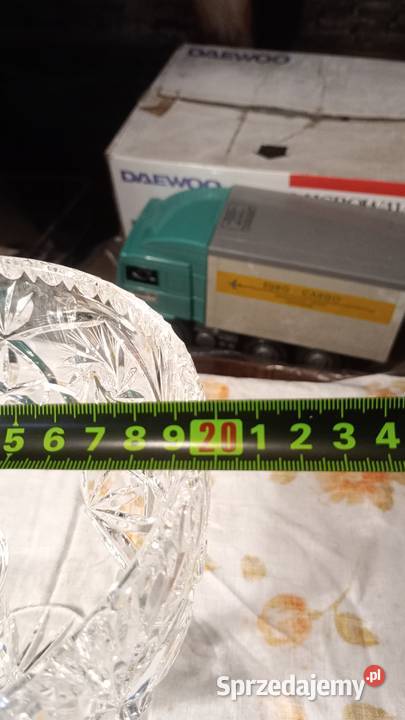 PIĘKNA PATERA KRYSZTAŁOWA NA NODZE Zielona Góra sprzedam