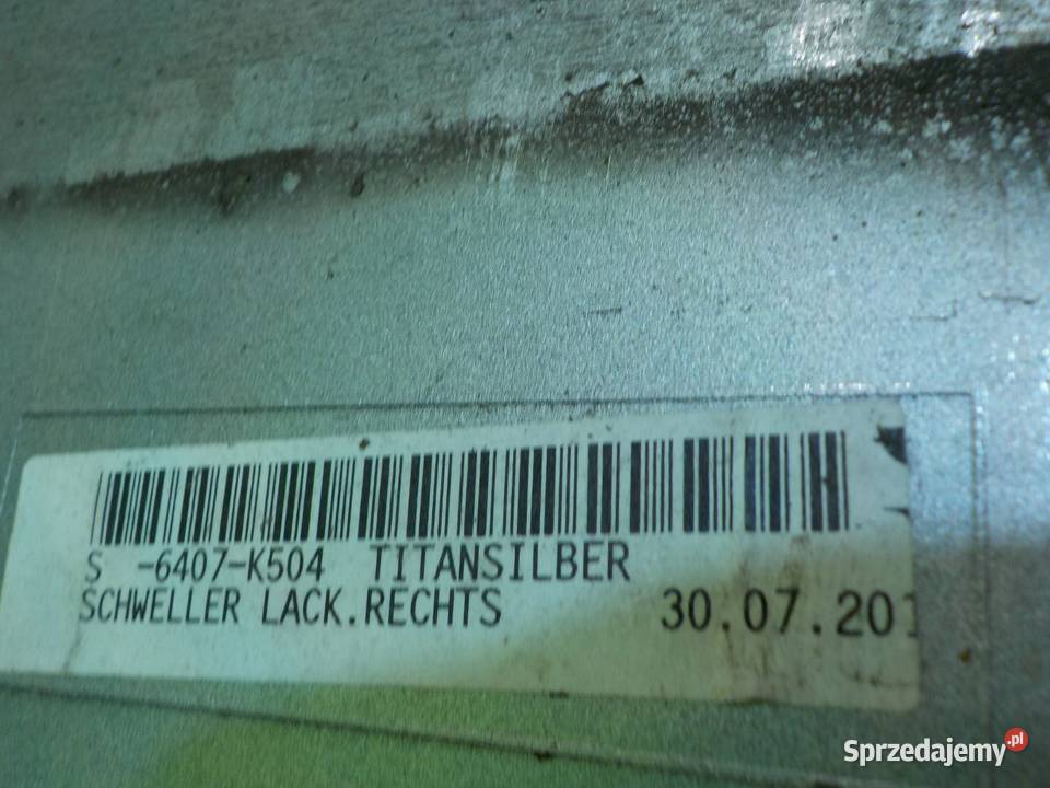 BMW 5 F10 20 D 11r SEDAN 4D listwa progu prawa osobowe Suków