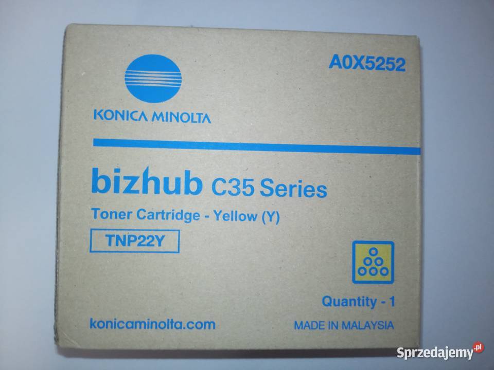 Oryginalny żółty toner TNP22K łódzkie Koluszki