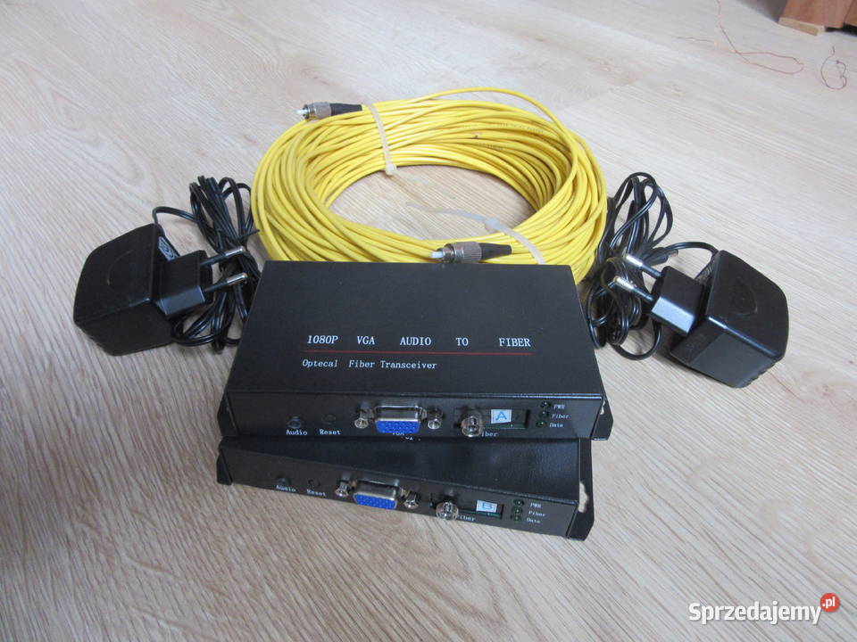 VGA extender przedłużacz światłowodzie Rybnik