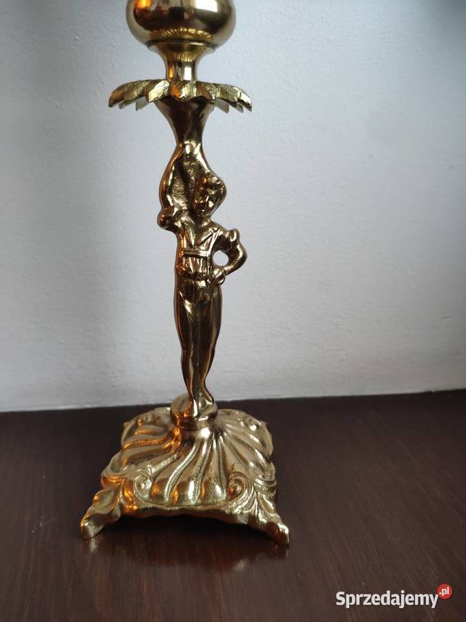 Stara mosiężna lampa naftowa BACCARAT XIX w n77 małopolskie Kraków