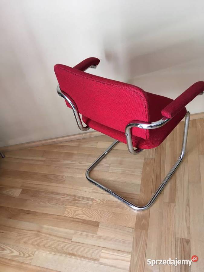 Fotelkrzesło Bauhaus chrom rurowe mebloft Warszawa
