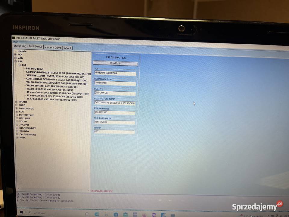 NaprawaKlonowanie PSA BSIFord BCMOpel BCMBMW FRM Pozostałe Wieluń