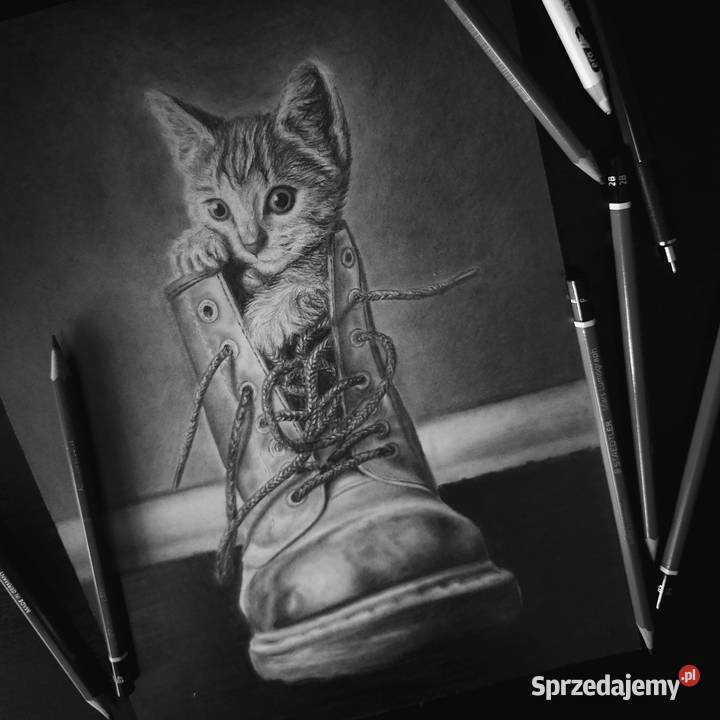 Portret rysunek ze zdjęcia na zamówienie Żółkiewka-Osada sprzedam