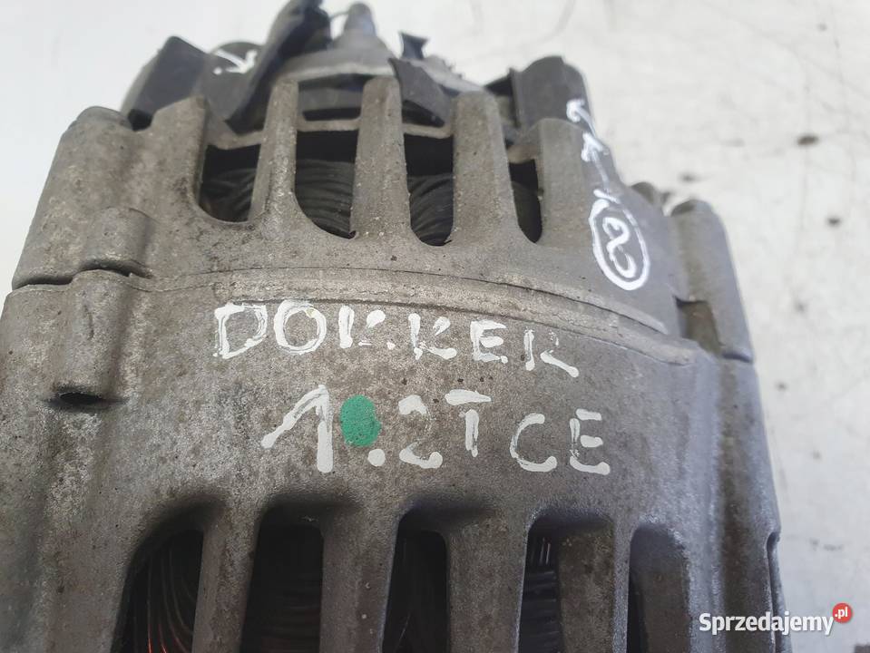 ALTERNATOR Dacia Dokker 12 TCe 231007842R Układ elektryczny silnika Rudka
