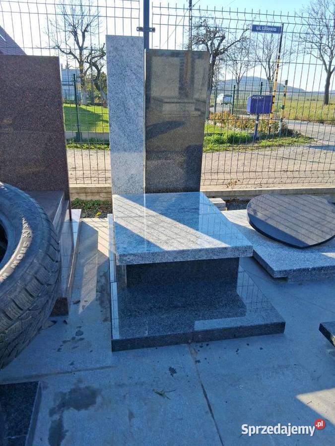 Nagrobek urnowy 120 x 60 Wiscont white Wrocław Strzegom