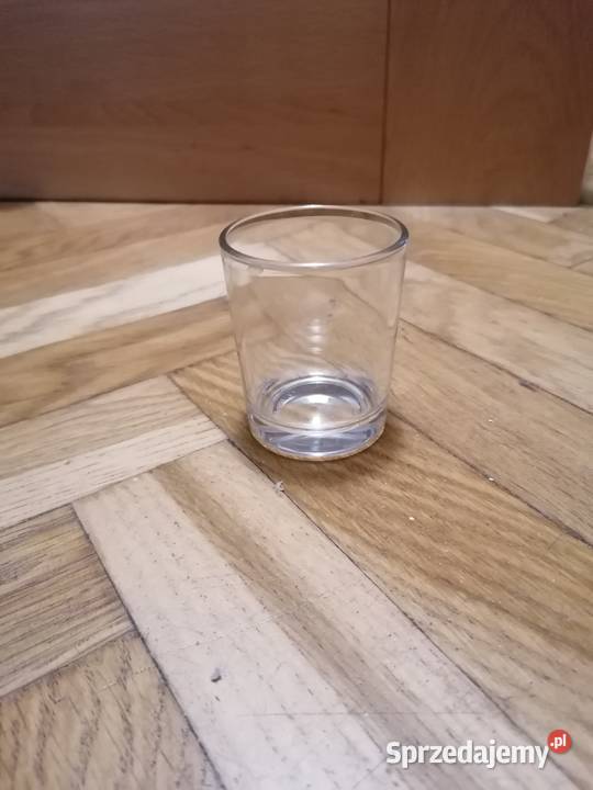 Szklany pojemnik na świeczkę przezroczysty pomorskie Gdańsk