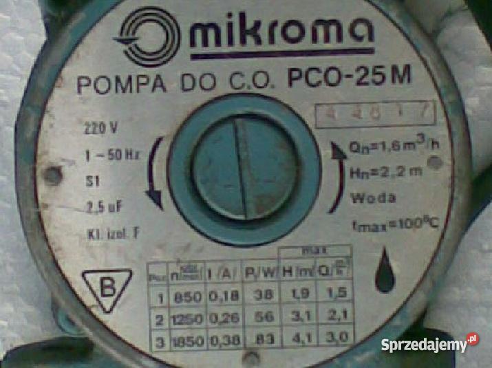 pompa obiegowa Mikroma PCO25M do co łódzkie Pabianice