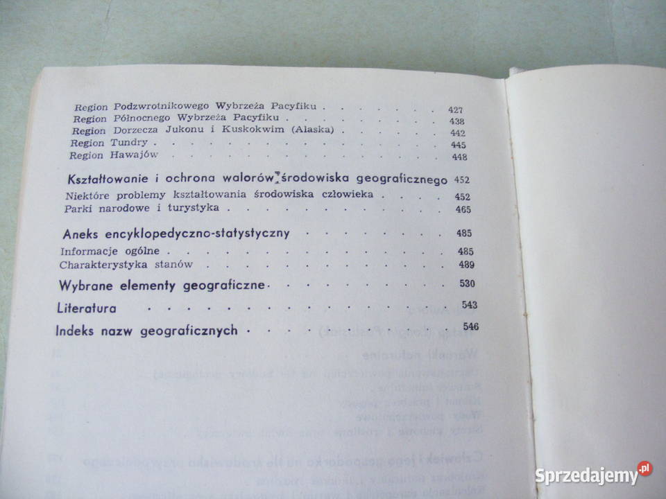 Stany Zjednoczone Słownik geografii Ameryki Oborniki Śląskie sprzedam