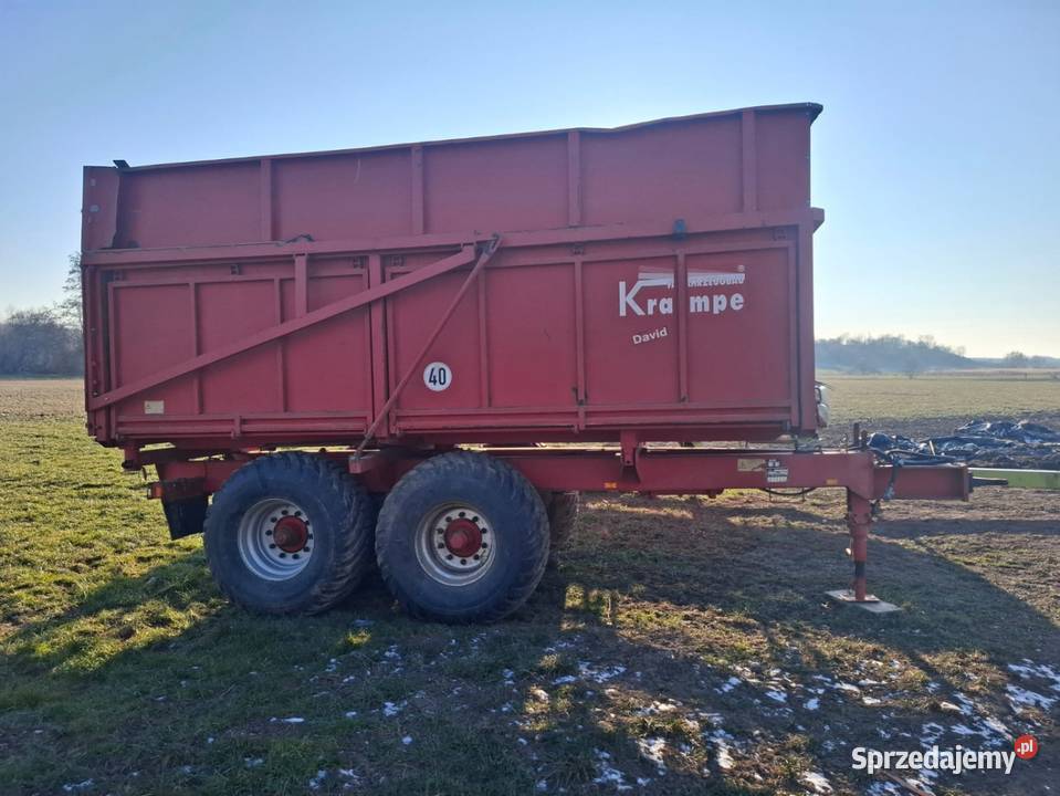 Przyczepa krampe 16 trzy strony kiper Biała