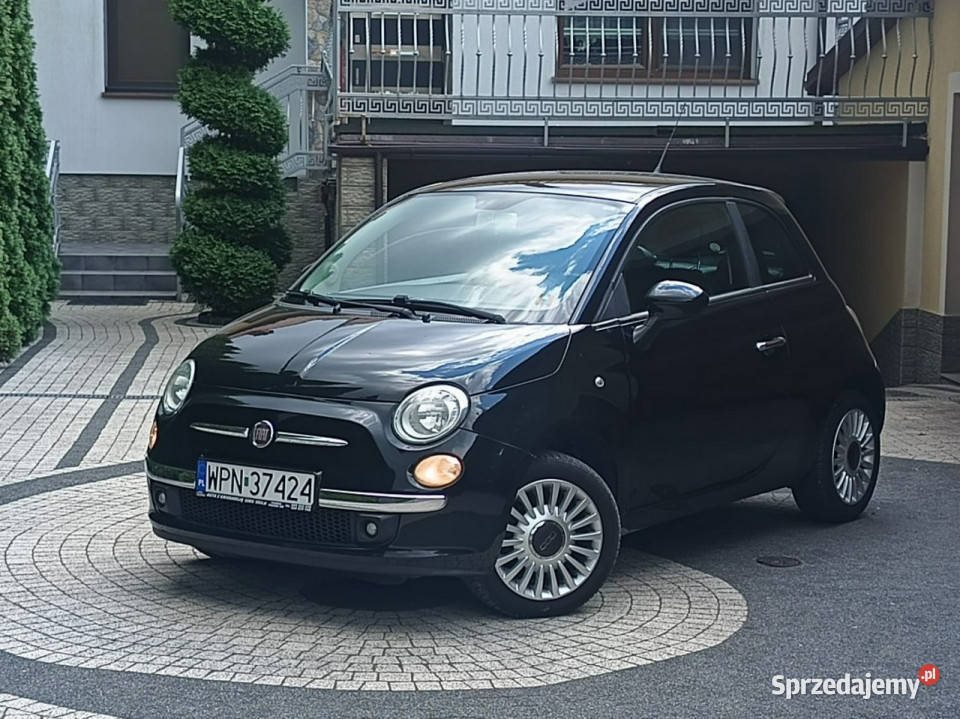 Fiat 500 Skóry Super Stan Klima 12 GWARANCJA światła przeciwmgielne Płońsk