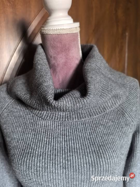 Sweter golf damski szary rozmiar uniwersalny Rozmiar uniwersalny Wrocław