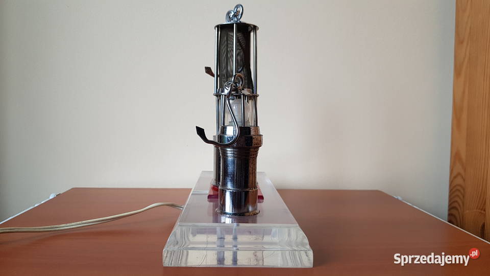 Stare elektryczne ozdobne lampki górnicze PRL Dąbrowa Górnicza