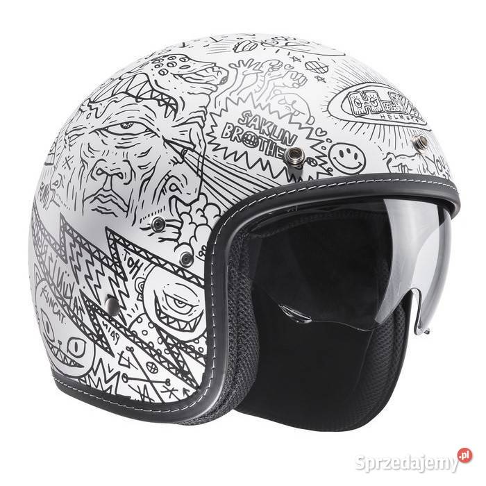 Otwarty kask vintage HJC FG70S Blenda Machu kaski Trzciel