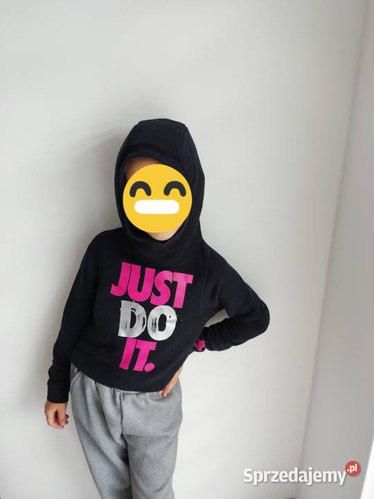 bluza Nike z kapturem czarna just do it rozmiar Mława