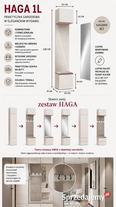 Garderoba HAGA 1L sprzedam