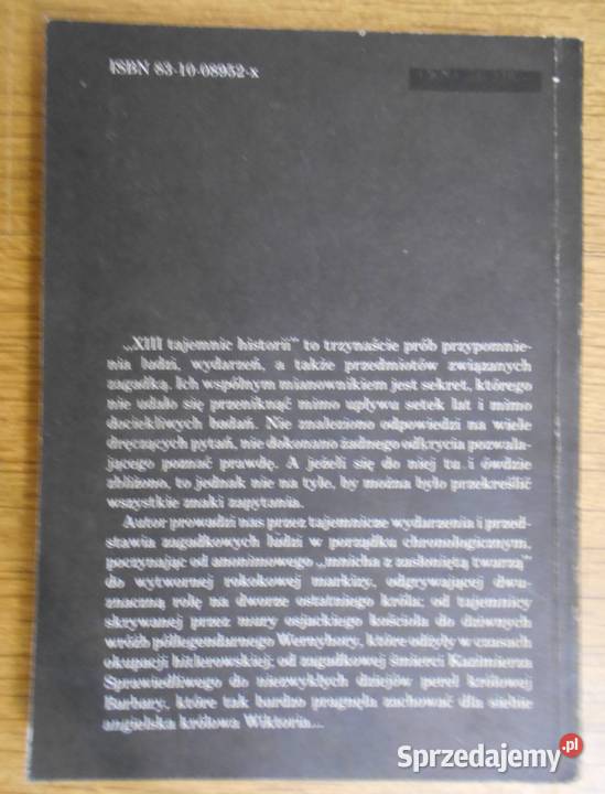 Tadeusz Rojek XIII tajemnic historii miękka Książki i Podręczniki Parczew