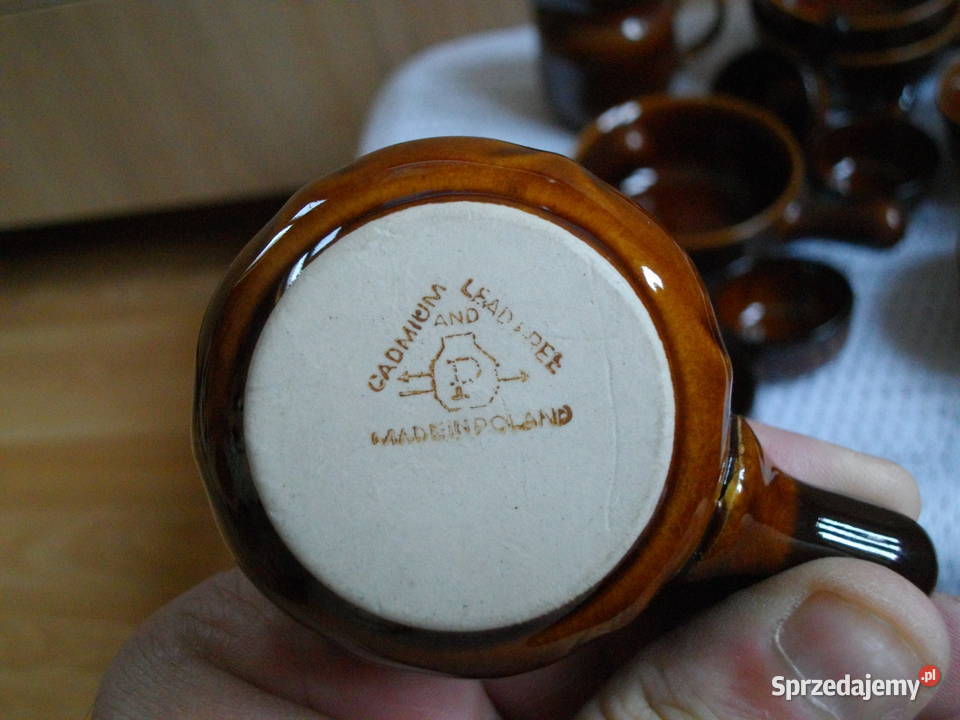 Sosjerkidipówki komplet 6 plus 6 z czasów PRL Porcelana i szkło Przemyśl sprzedam