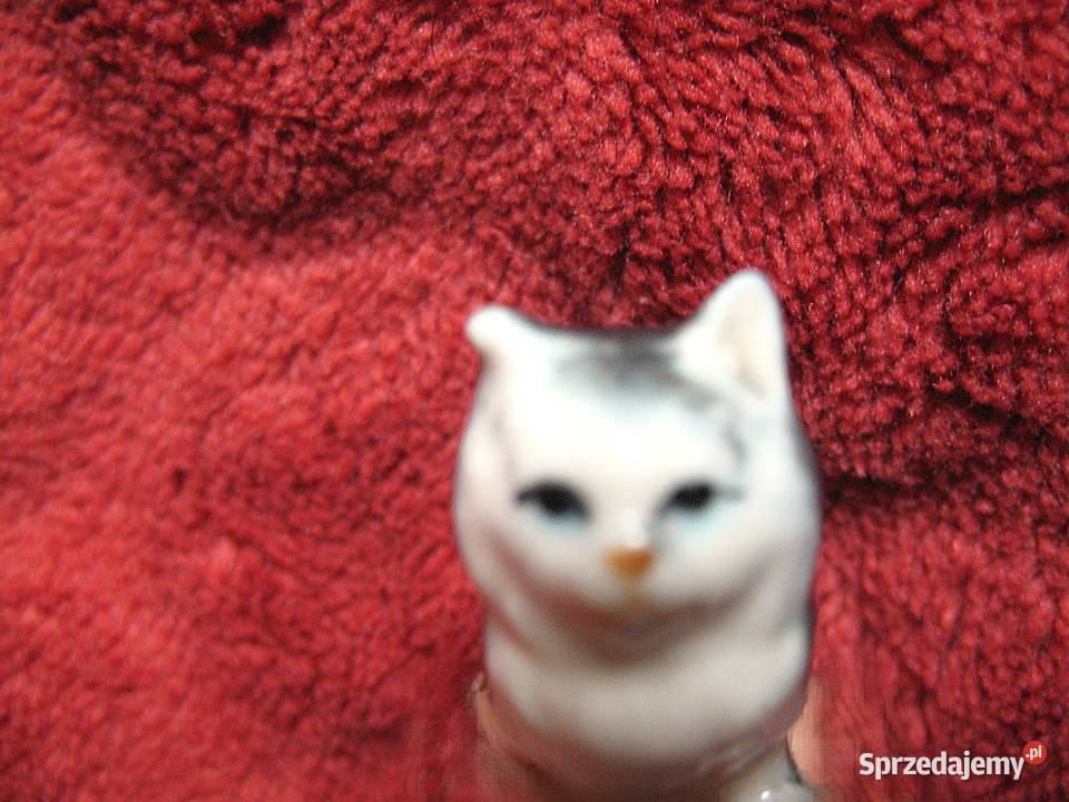 Kot miniatura figurka porcelana 25 x 3 x 15 Siedlce