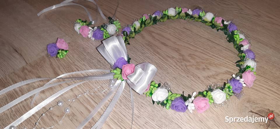 Wianek komunijny bransoletka Przypinka Borów