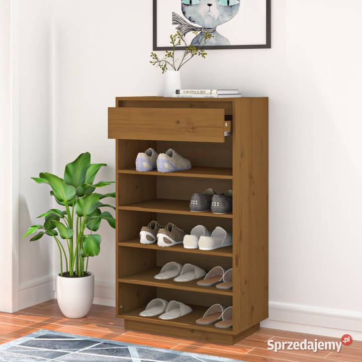 Szafka na buty miodowy brąz 60x34x105 lite Warszawa