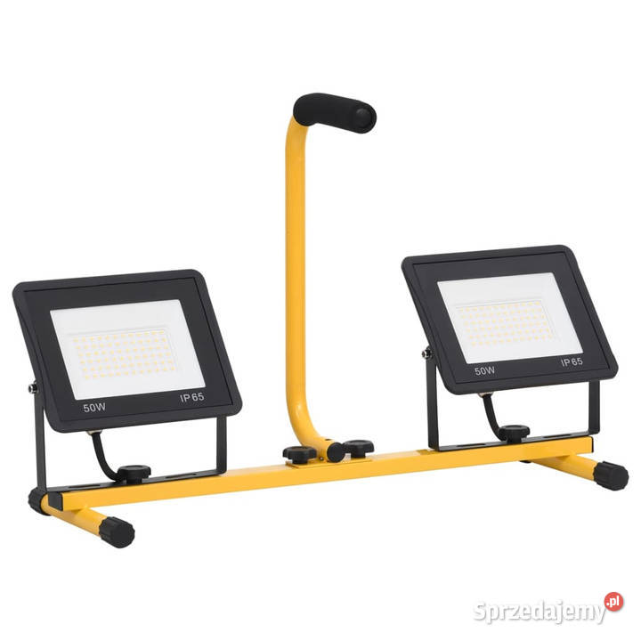 Reflektor LED z uchwytem 2x50 W ciepłe białe mazowieckie Warszawa