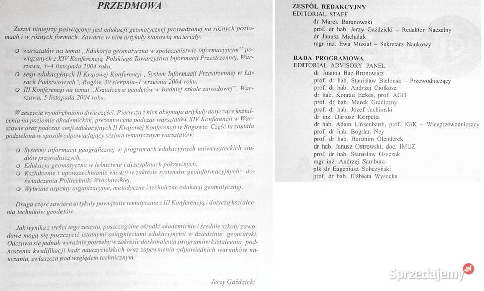Roczniki Geomatyki 2004 Tom 2 Zeszyt 3 Marek Chełm