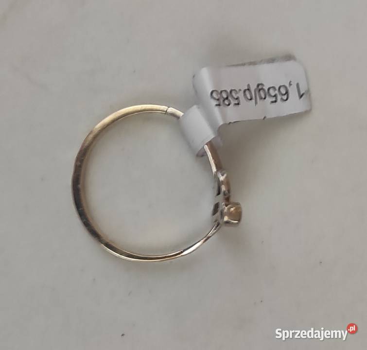 Pierścionek z brylantem 14K 585 Kraków