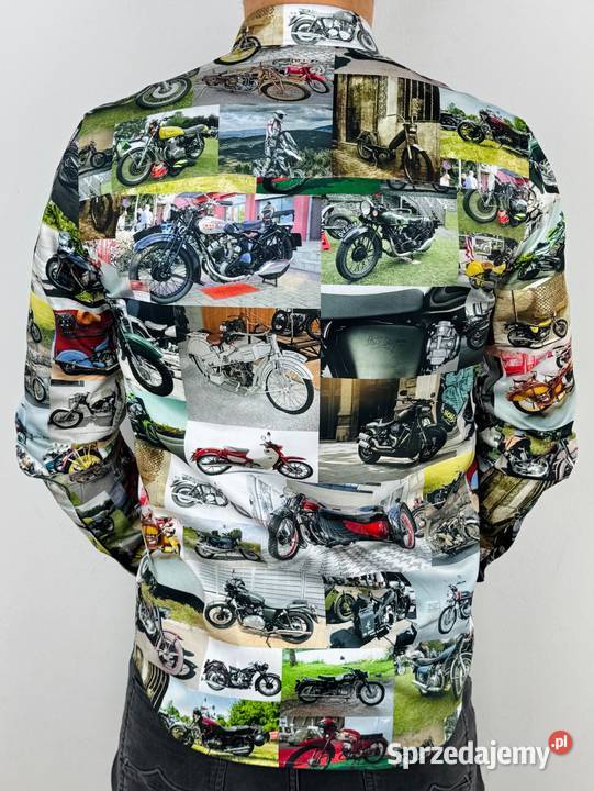 DANIEL BESSI Koszula męska fb106 motory kolorowa Odzież codzienna wielkopolskie Ostrów Wielkopolski