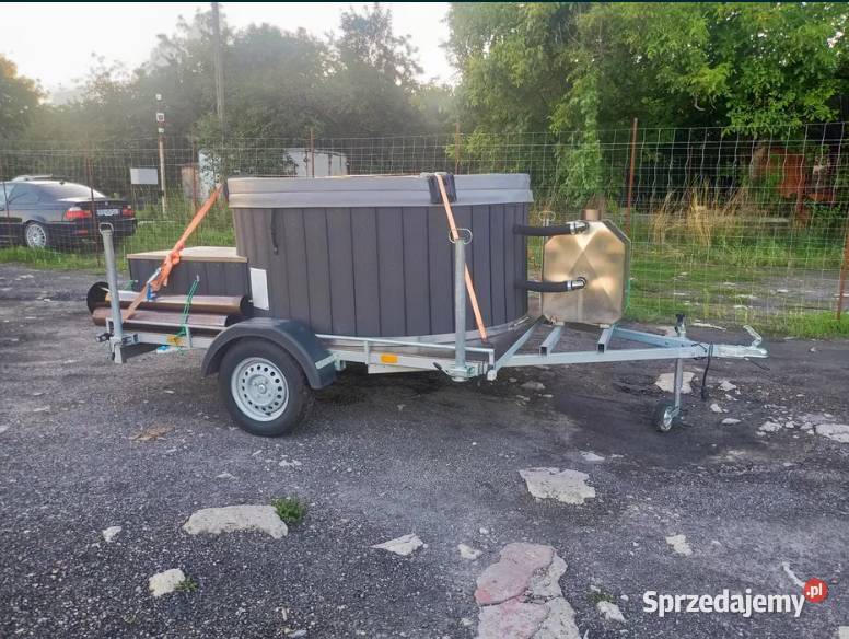 Balia bania mobilna jacuzzi przyczepa pokrywa Rzeszów