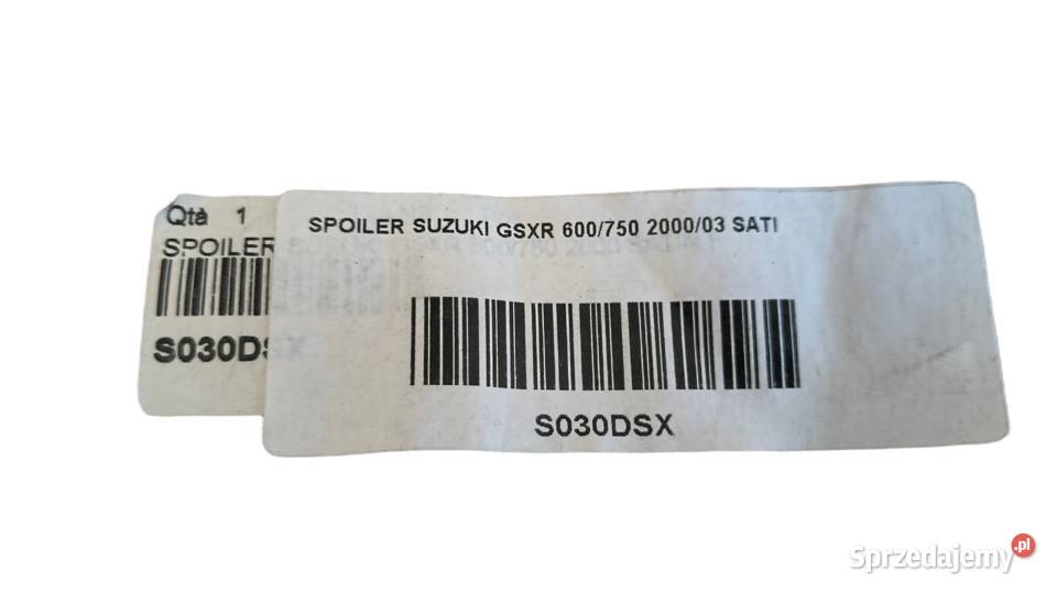 SZYBA OWIEWKA SUZUKI GSXR 600 750 1000 FABBRI Bielsk Podlaski