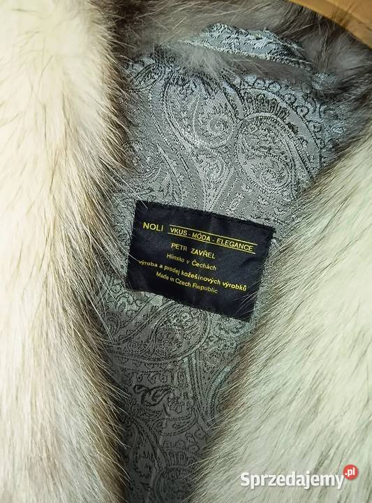 Naturalne futro maxi marki Petr Zavrl eleganckie Łącko sprzedam