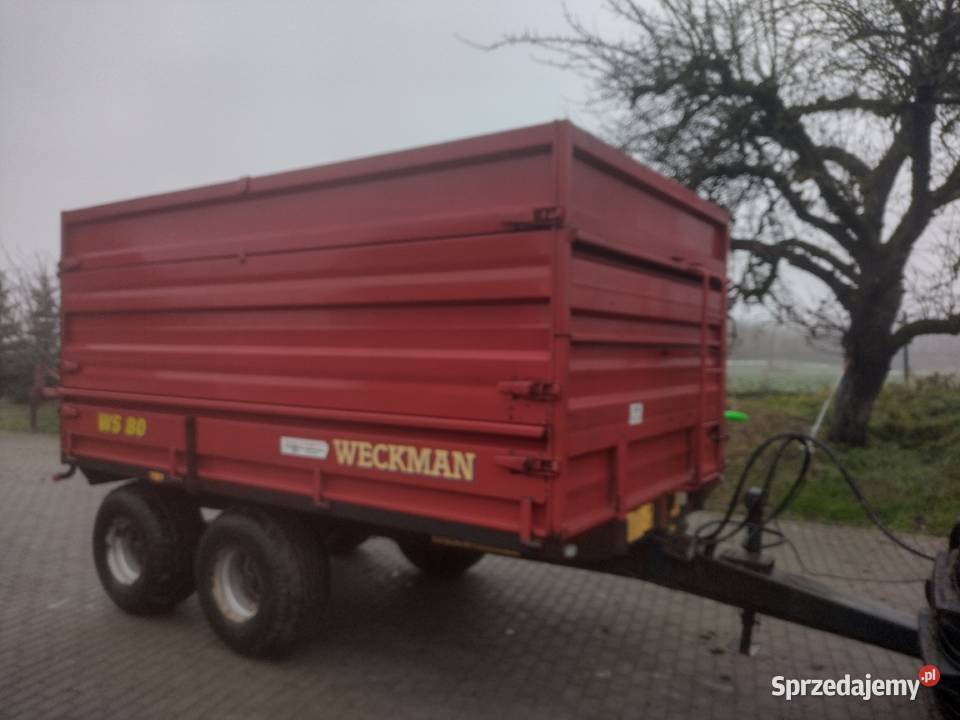 Przyczepa rolnicza tandem 8 ton wywrotka na tył kujawsko-pomorskie Sośno