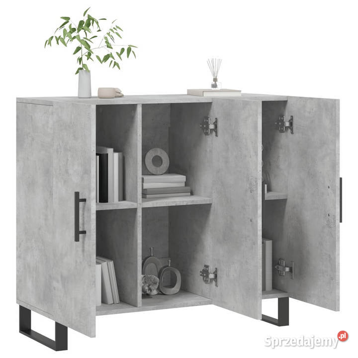 Szafka szarość betonu 90x34x80 materiał Pozostałe Warszawa