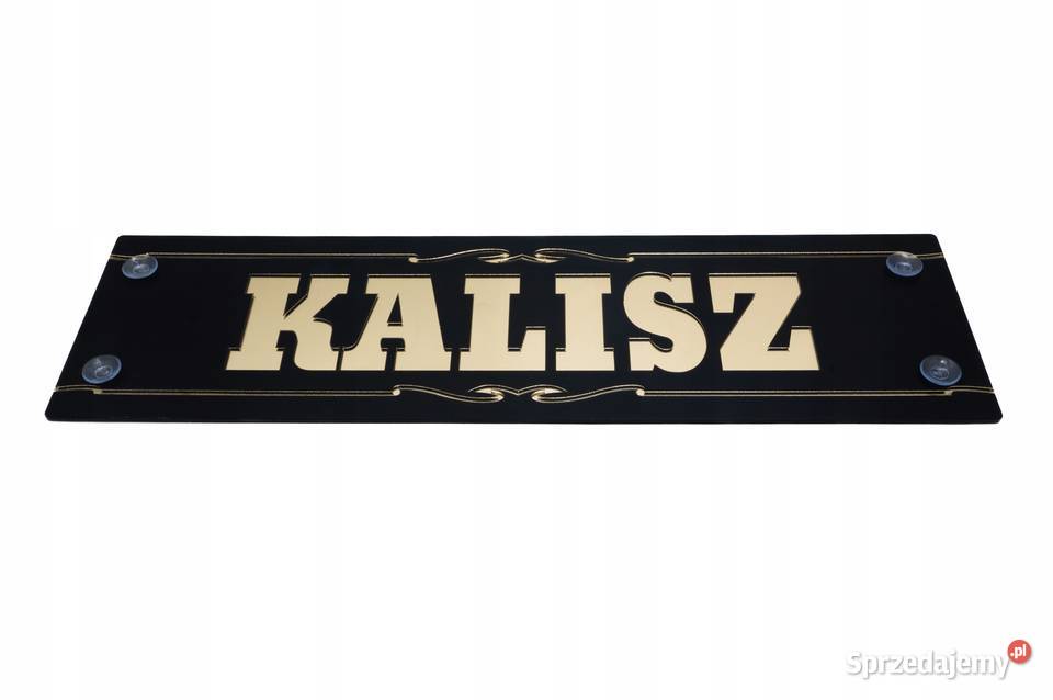 Tablica z imieniem PREMIUM 49x14 GOLD złoto 4 wielkopolskie Kobierno sprzedam