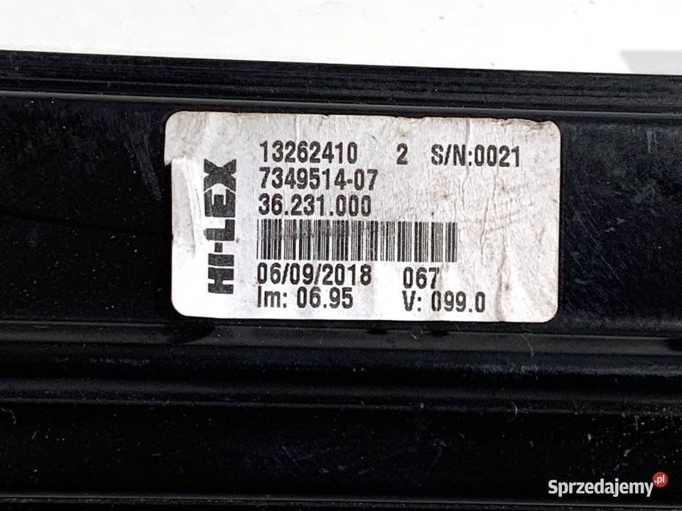 PODNOŚNIK SZYBY PRAWY PRZÓD BMW F48 7349514 osobowe