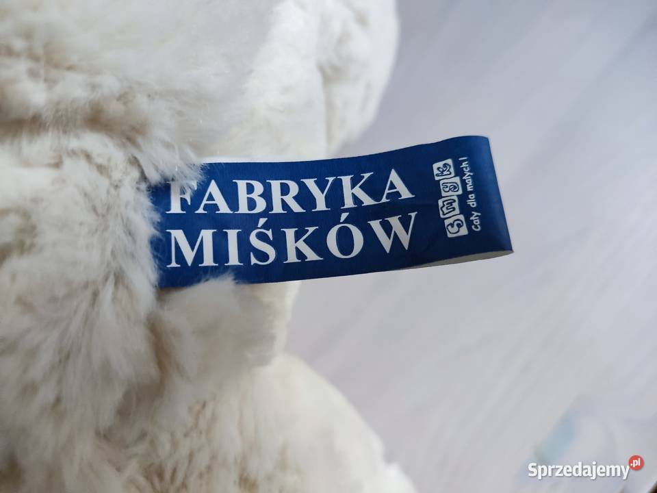 Maskotka pluszowa Miś kremowy Fabryka Miśków opolskie Głuchołazy