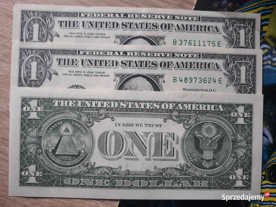 3 x 1 Dolar G Washington 2017 r mennicze każdy