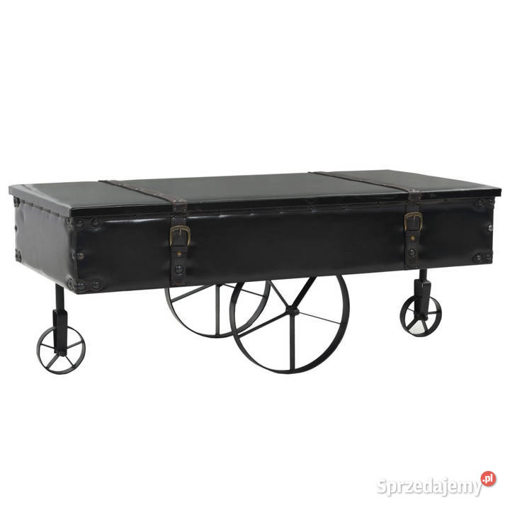 Stolik kawowy MDF i drewno jodłowe 110 x 55 x 43 mazowieckie